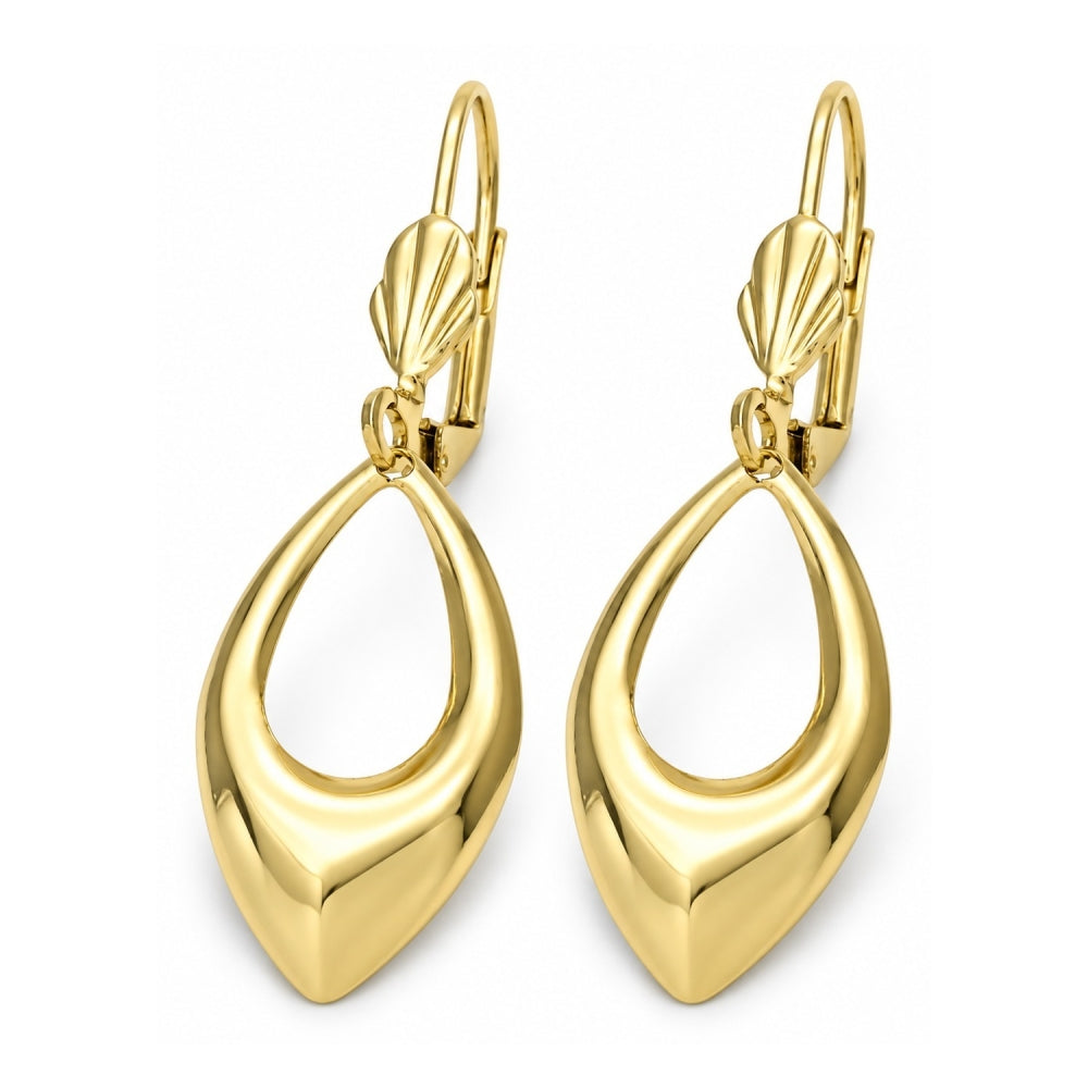 Oro Laminado Dangle Earring, Gold Filled Style Polished, Golden Finish