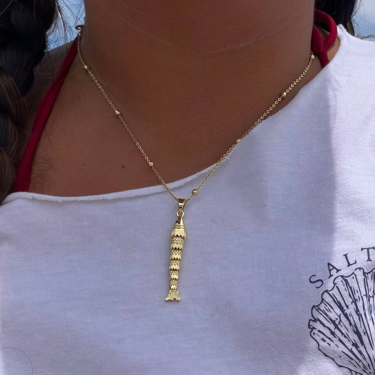 Beaded Fish Necklace