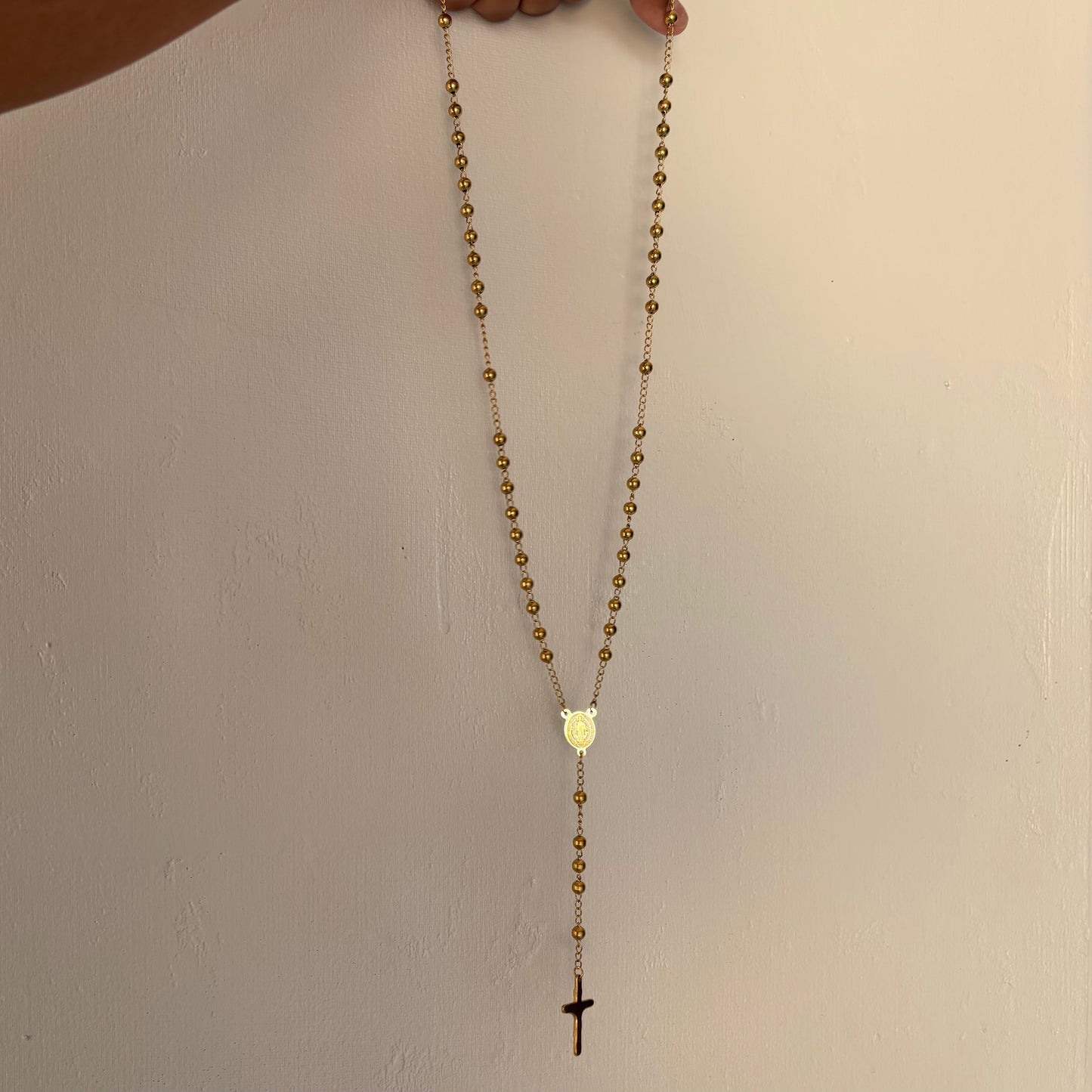 24 Inch All Gold Rosary