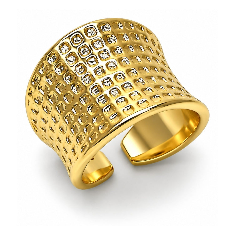 Oro Laminado Elegant Ring, Gold Filled Style Polished, Golden Finish