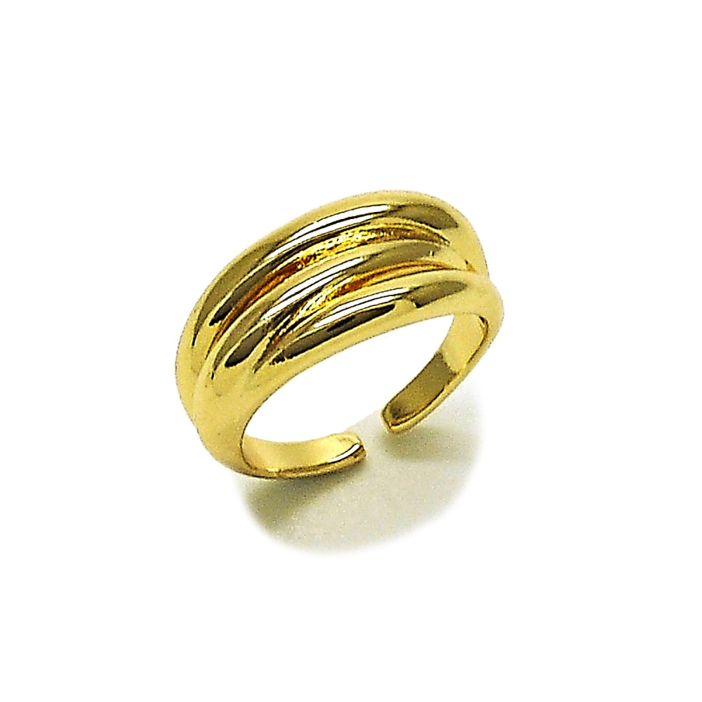 Oro Laminado Elegant Ring, Gold Filled Style Polished, Golden Finish