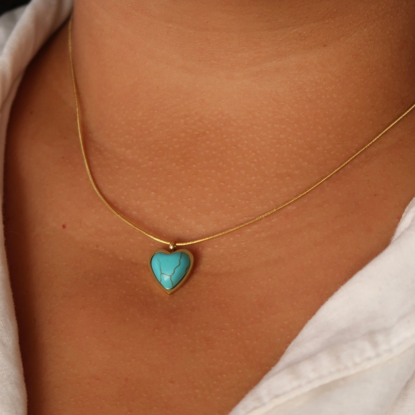 Turquoise Heart Necklace