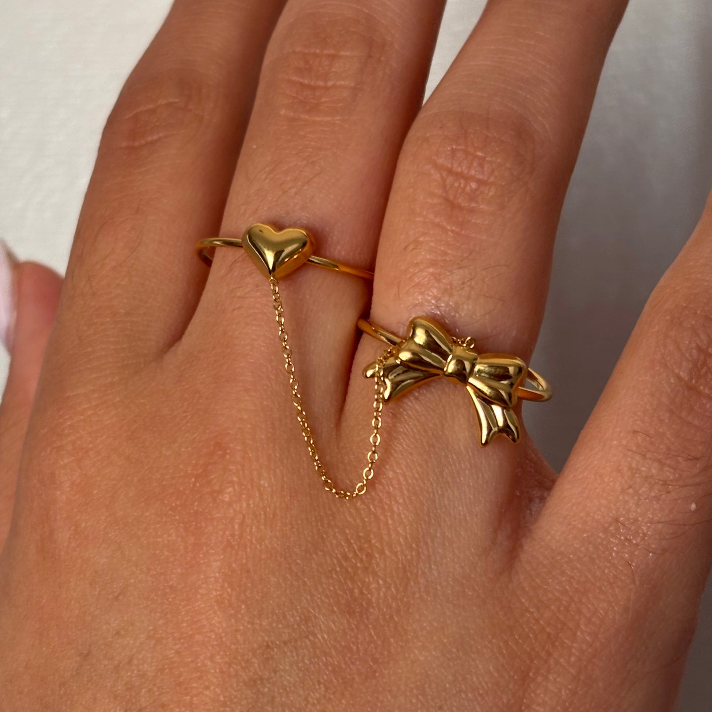 Heart and Bow Ring