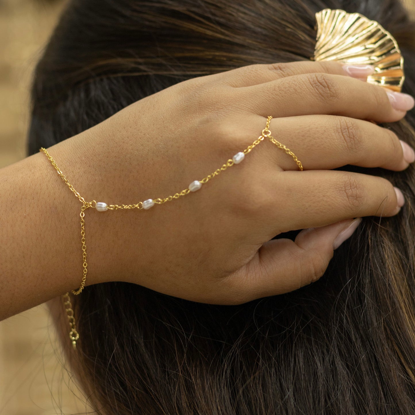 Pearl Hand Chain