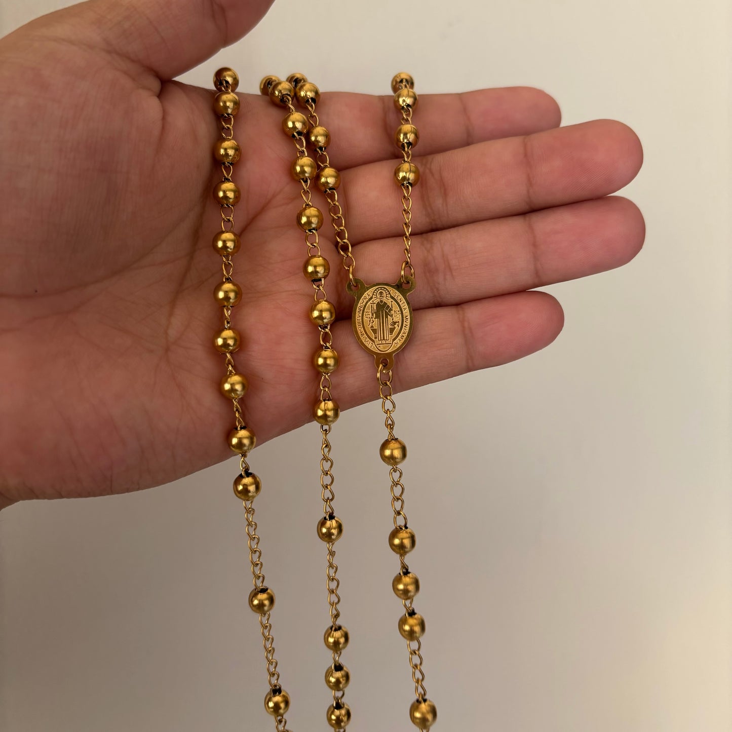 24 Inch All Gold Rosary