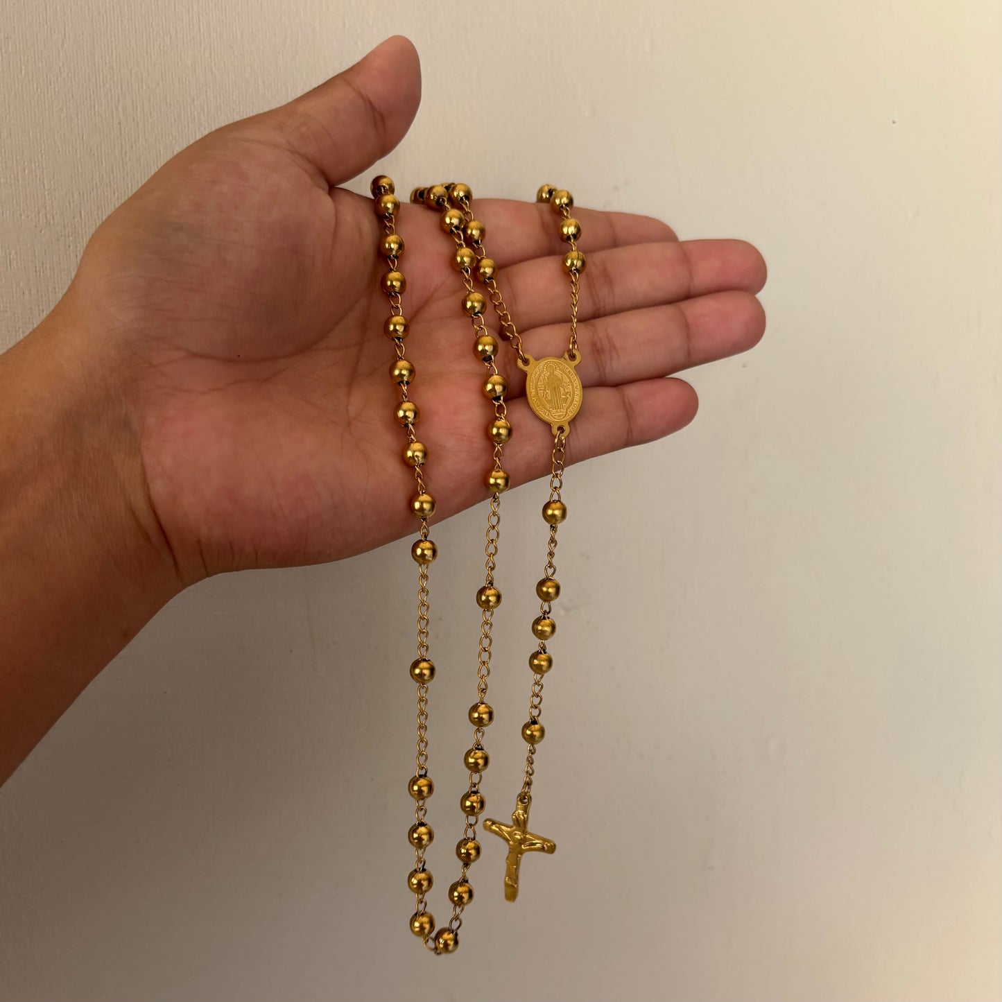 24 Inch All Gold Rosary