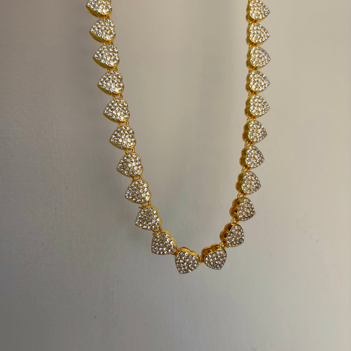 Heart Tennis Necklace