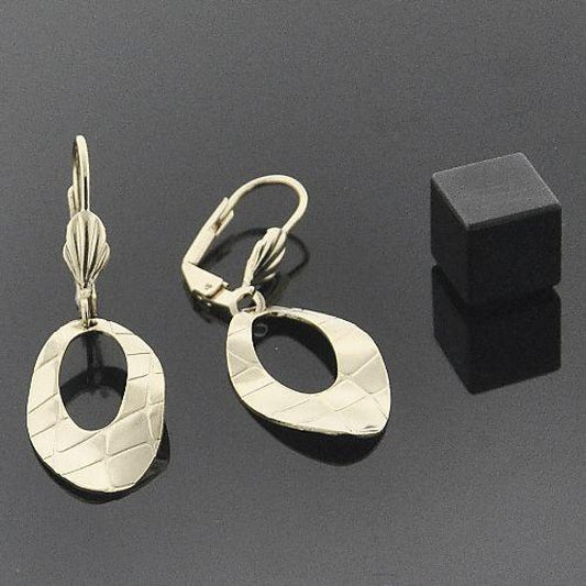 Oro Laminado Dangle Earring, Gold Filled Style Polished, Golden Finish