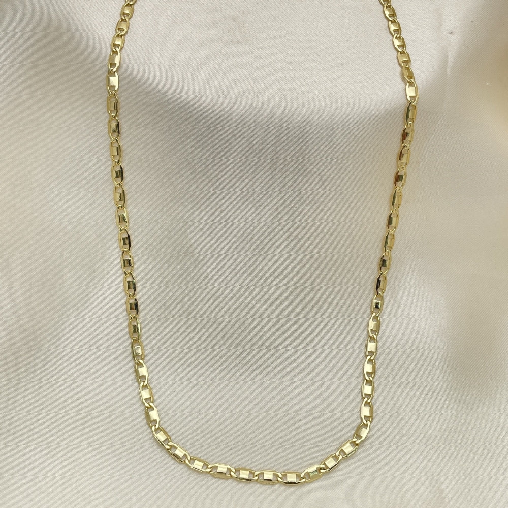 Oro Laminado Basic Necklace, Gold Filled Style Mariner Design, Polished, Golden Finish