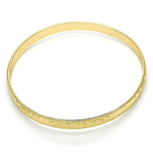 Oro Laminado Individual Bangle, Gold Filled Style Polished, Golden Finish