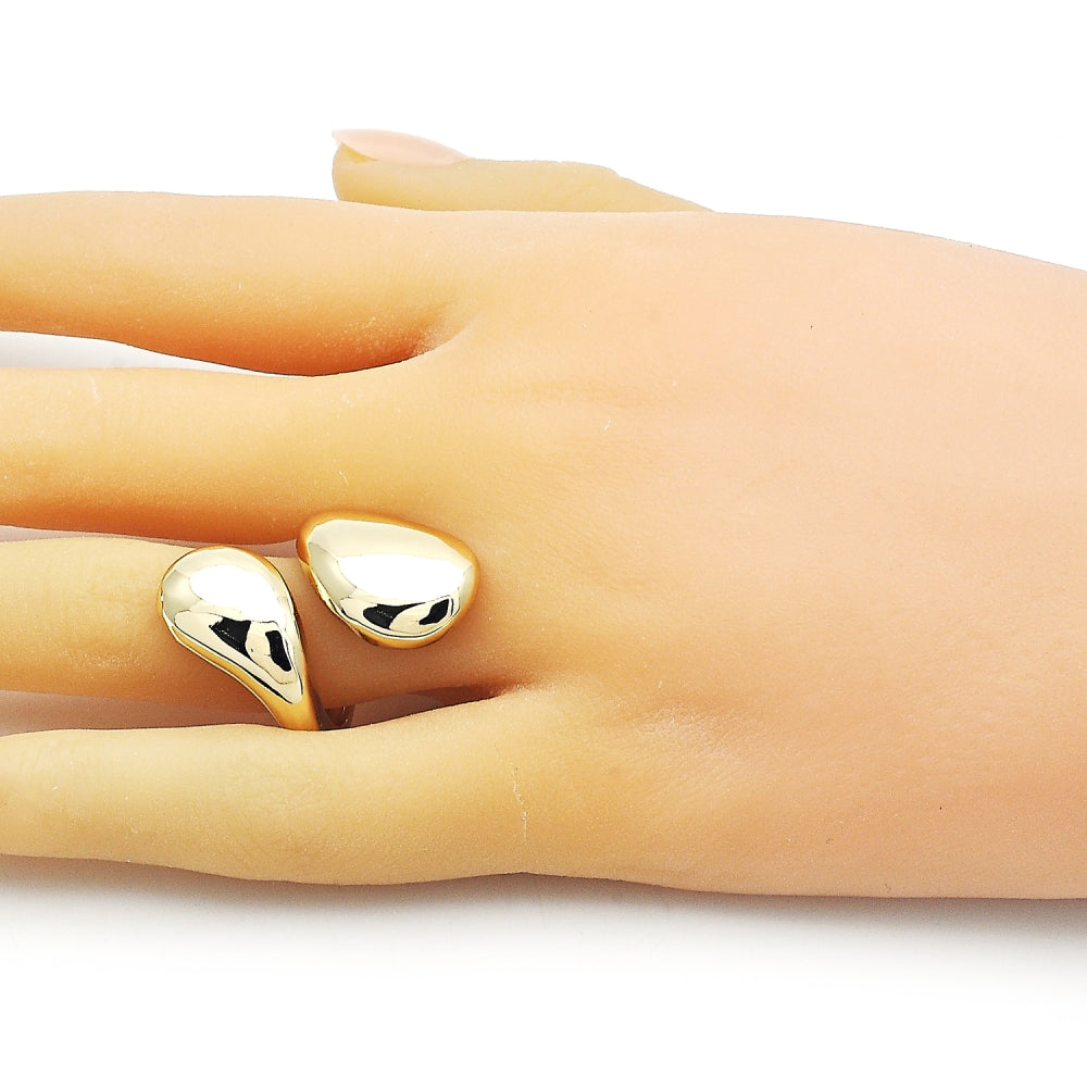 Oro Laminado Elegant Ring, Gold Filled Style Polished, Golden Finish