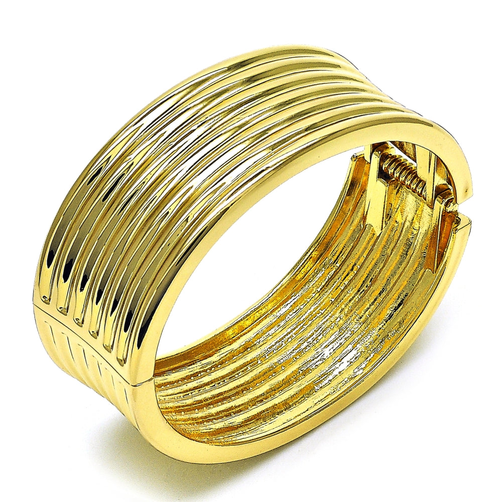 Oro Laminado Individual Bangle, Gold Filled Style Polished, Golden Finish