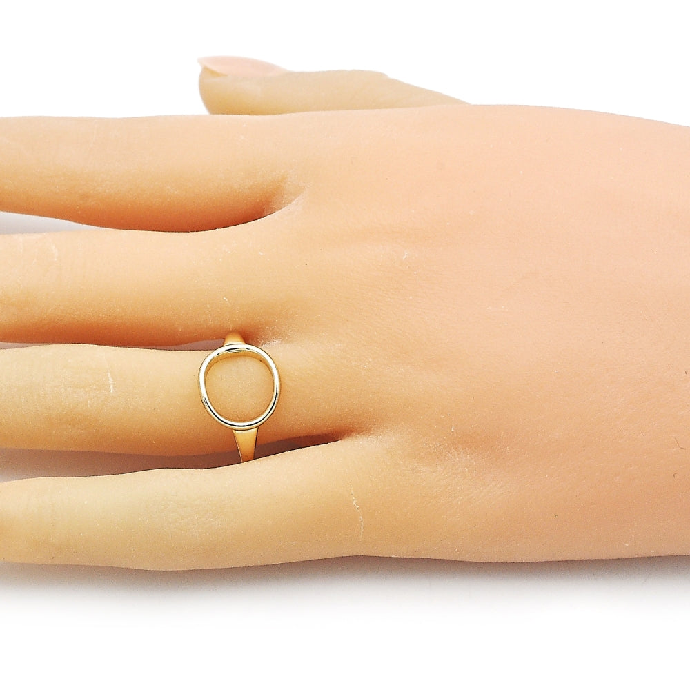 Oro Laminado Elegant Ring, Gold Filled Style Polished, Golden Finish