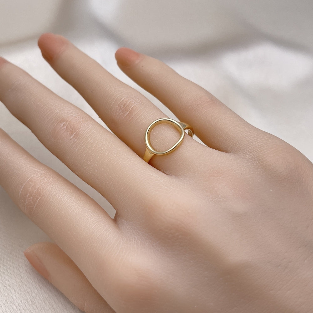 Oro Laminado Elegant Ring, Gold Filled Style Polished, Golden Finish