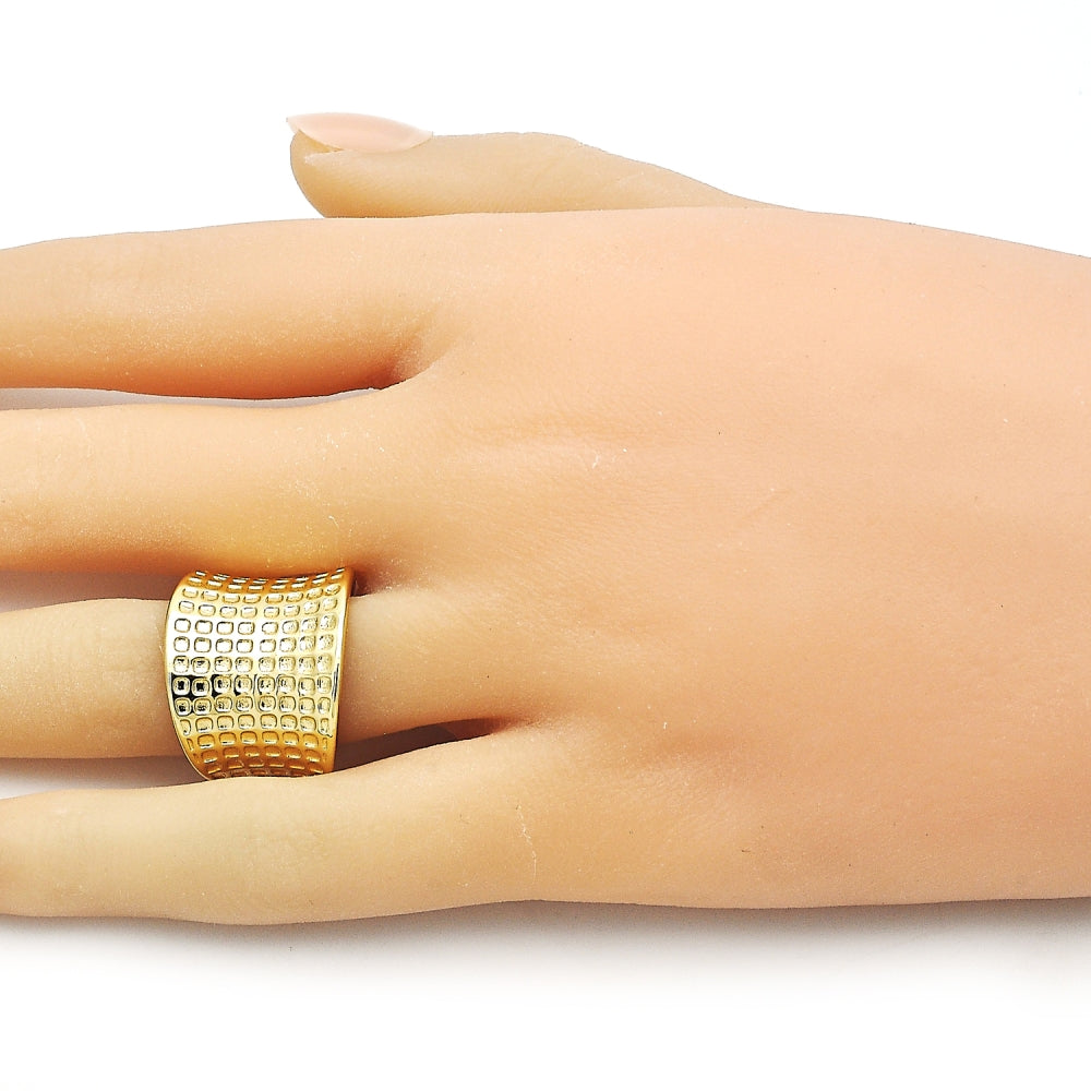 Oro Laminado Elegant Ring, Gold Filled Style Polished, Golden Finish
