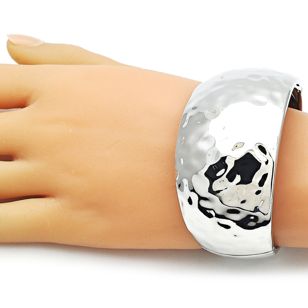 Rhodium Gold Filled Individual Bangle, Polished, Rhodium Finish