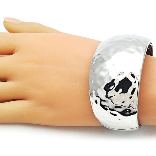 Rhodium Gold Filled Individual Bangle, Polished, Rhodium Finish