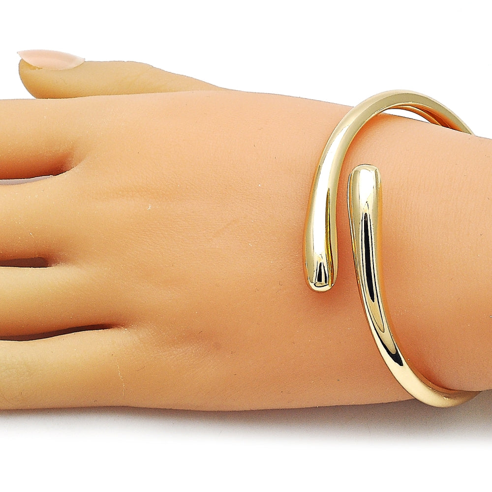 Oro Laminado Individual Bangle, Gold Filled Style Polished, Golden Finish