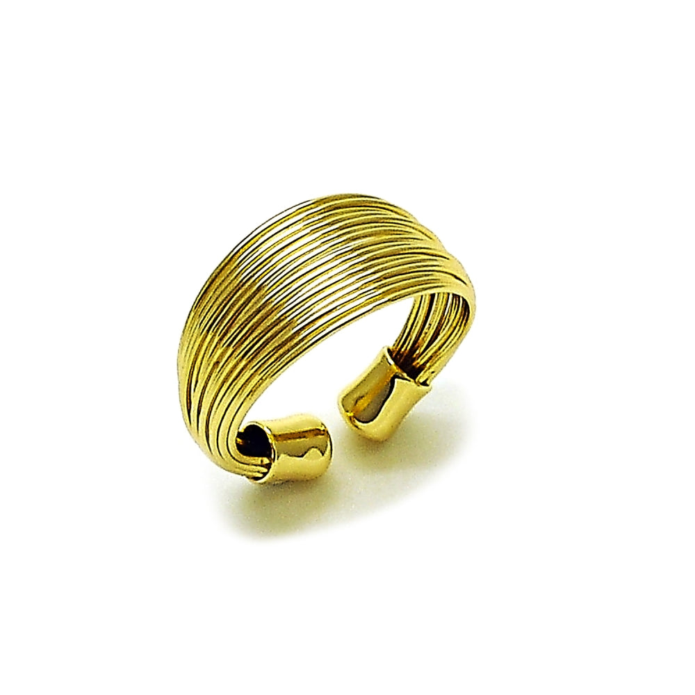 Oro Laminado Elegant Ring, Gold Filled Style Polished, Golden Finish