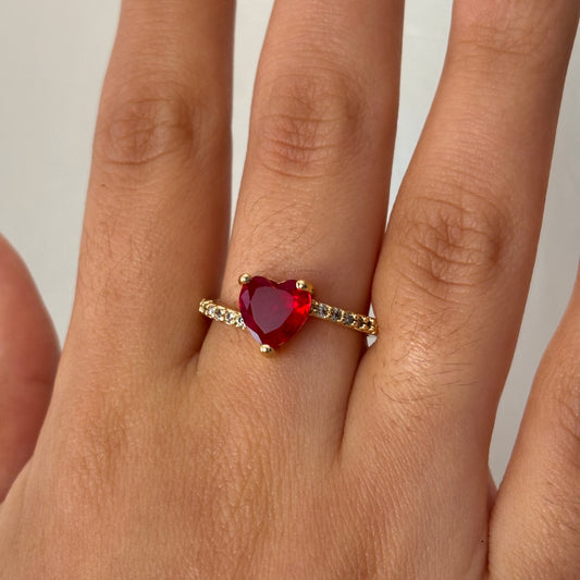 Red Heart Ring