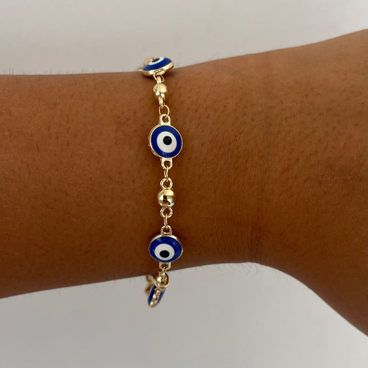 Blue Evil Eye Bracelet