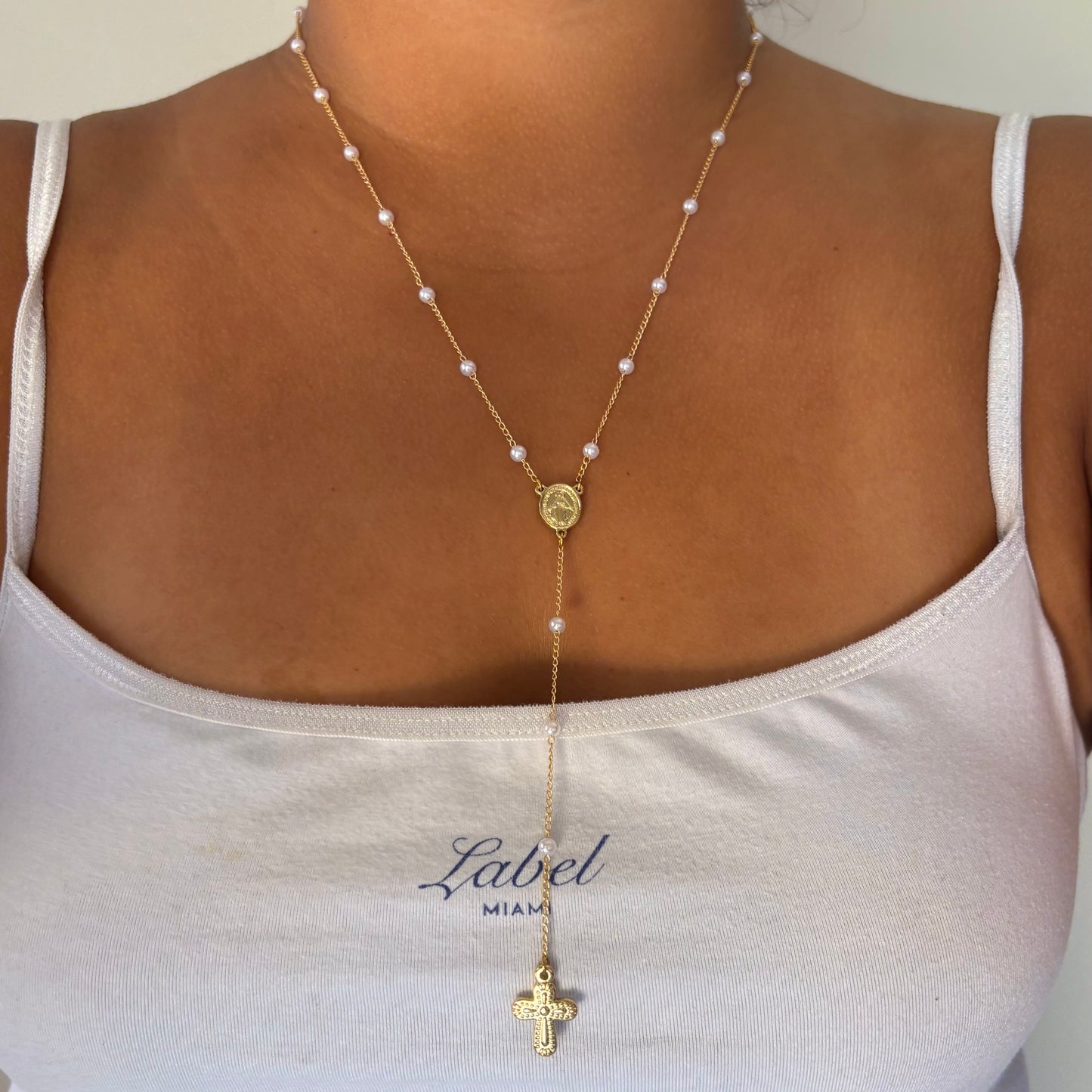 Pearl Beaded Rosary