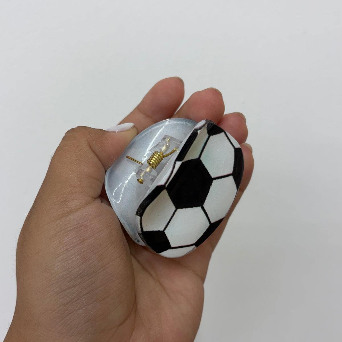 Soccer Ball Hair Clip