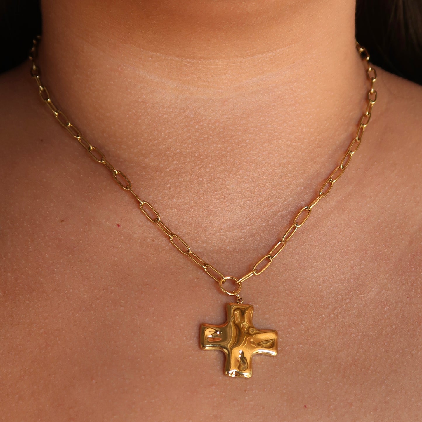 Chunky Cross Necklace