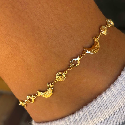 Sun & Moon Anklet