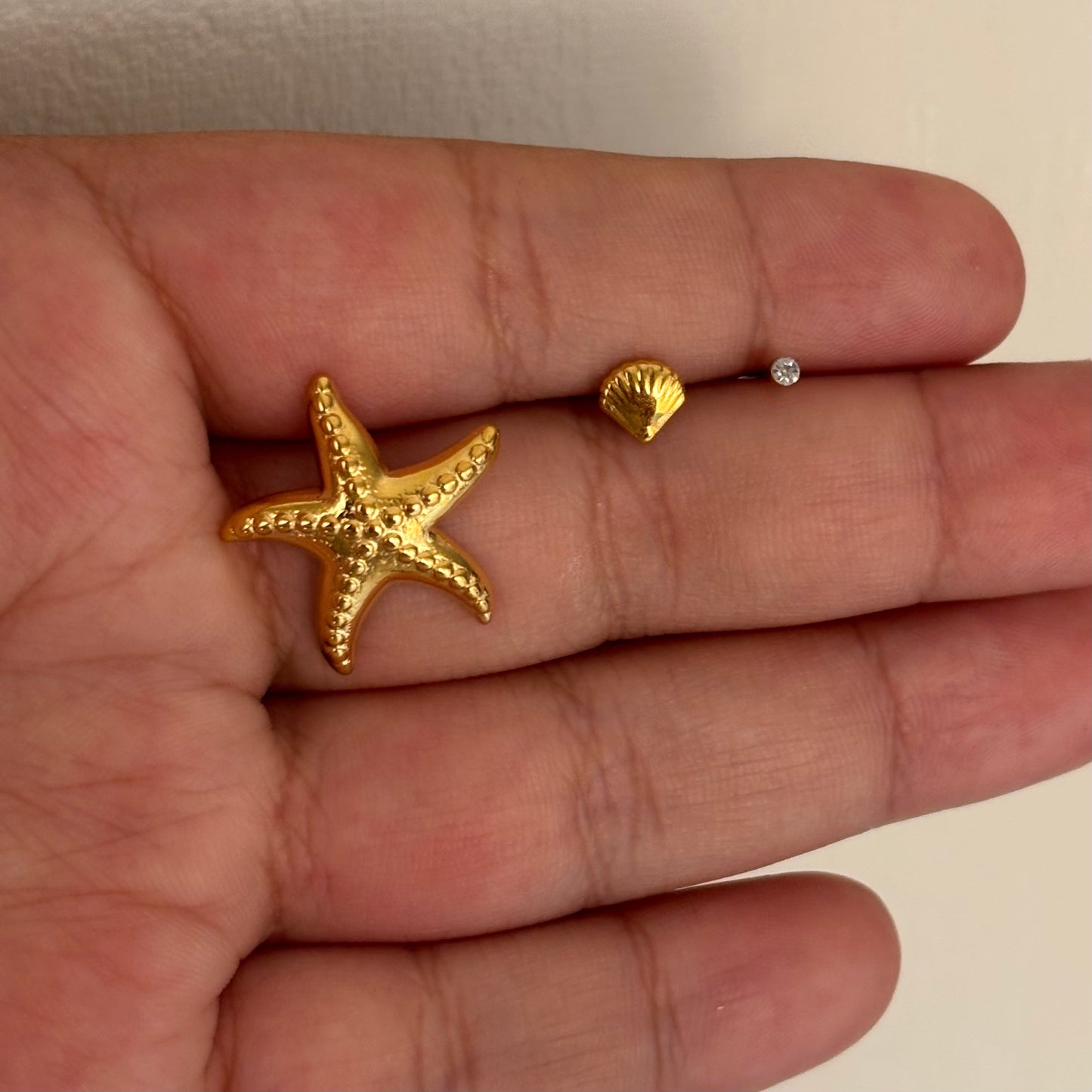 Starfish 3 Piece Earring Set