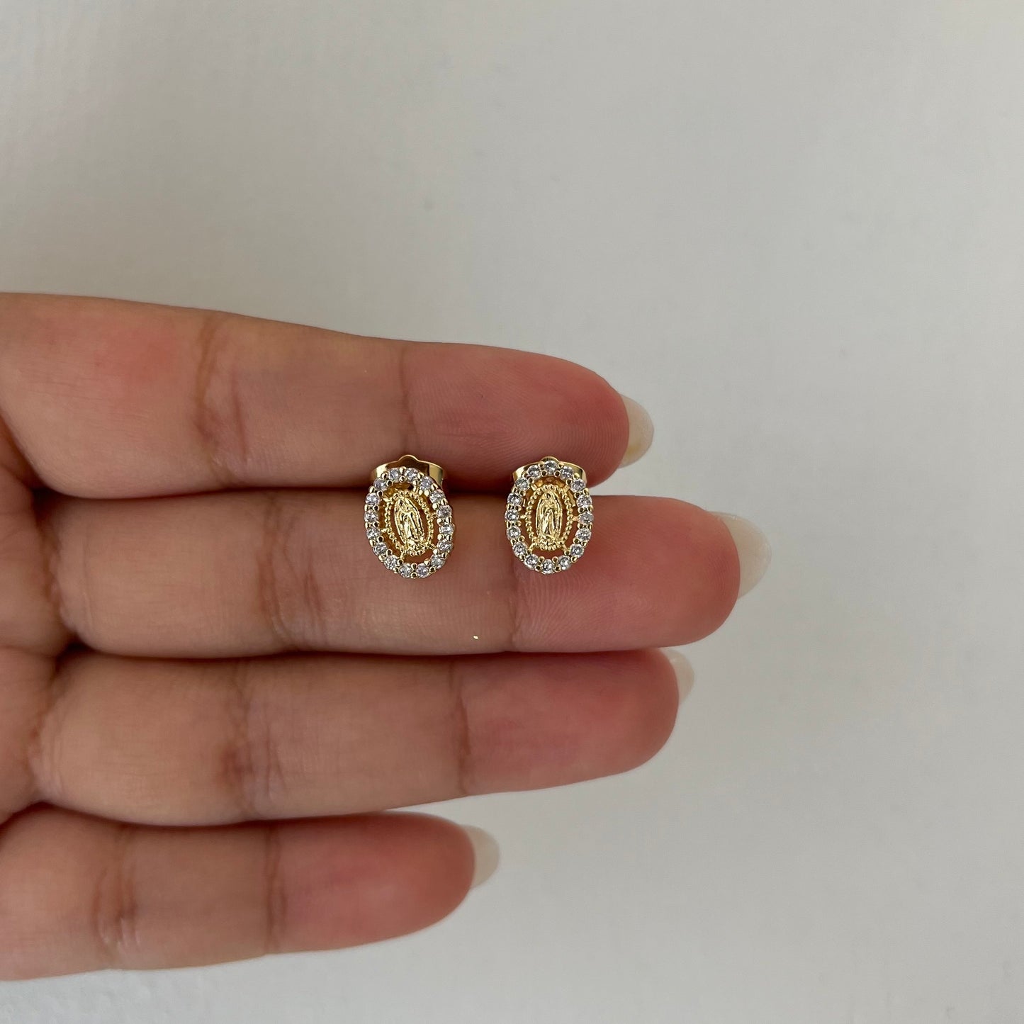 Virgen De Guadalupe Studs