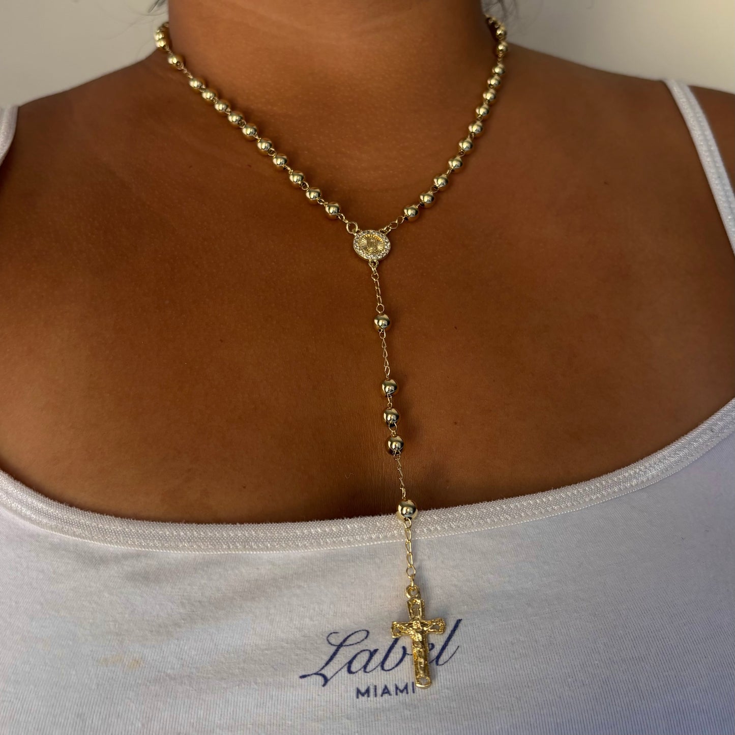 XL All Gold Rosary