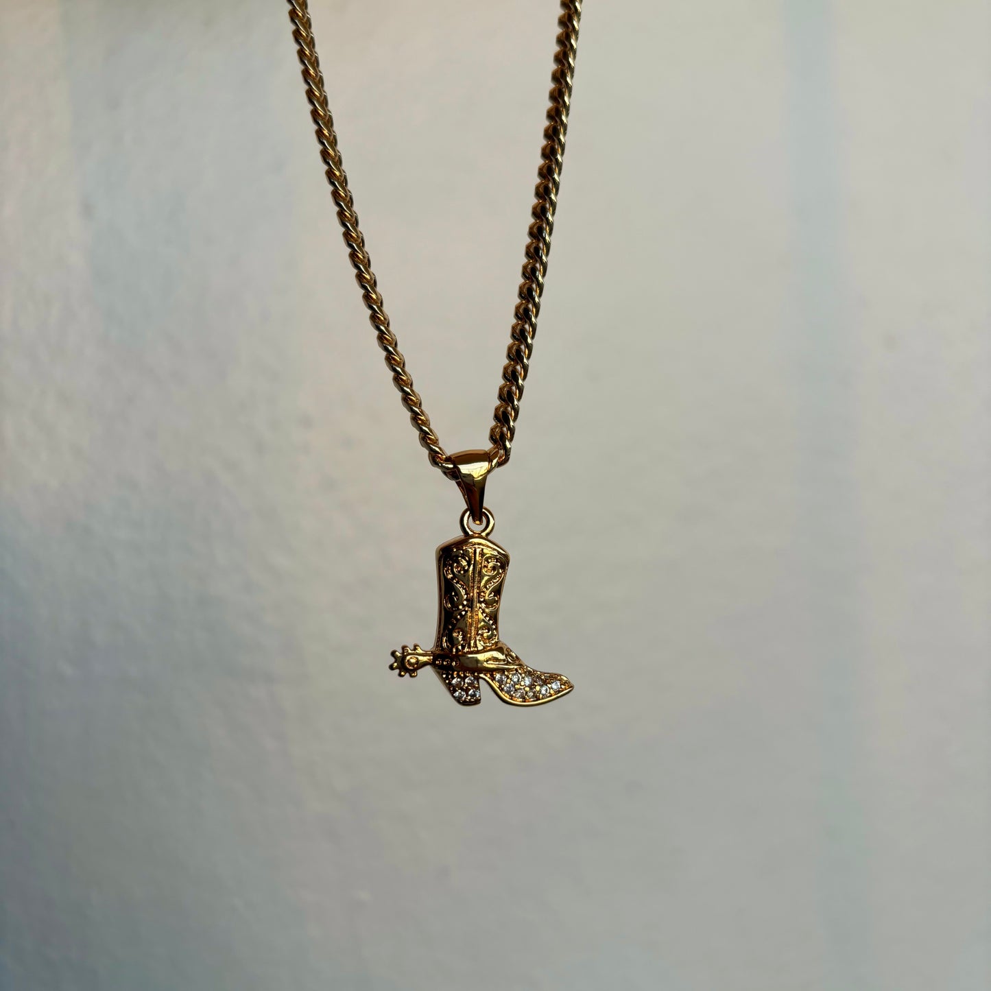 Cowboy Boot Necklace