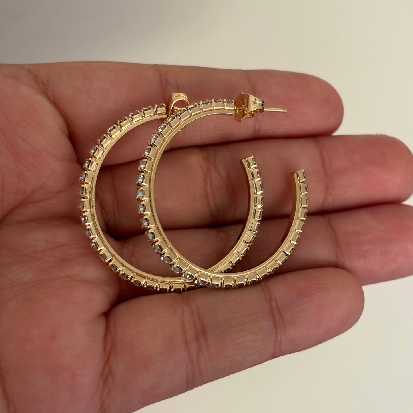 Sparkly Hoop Earrings