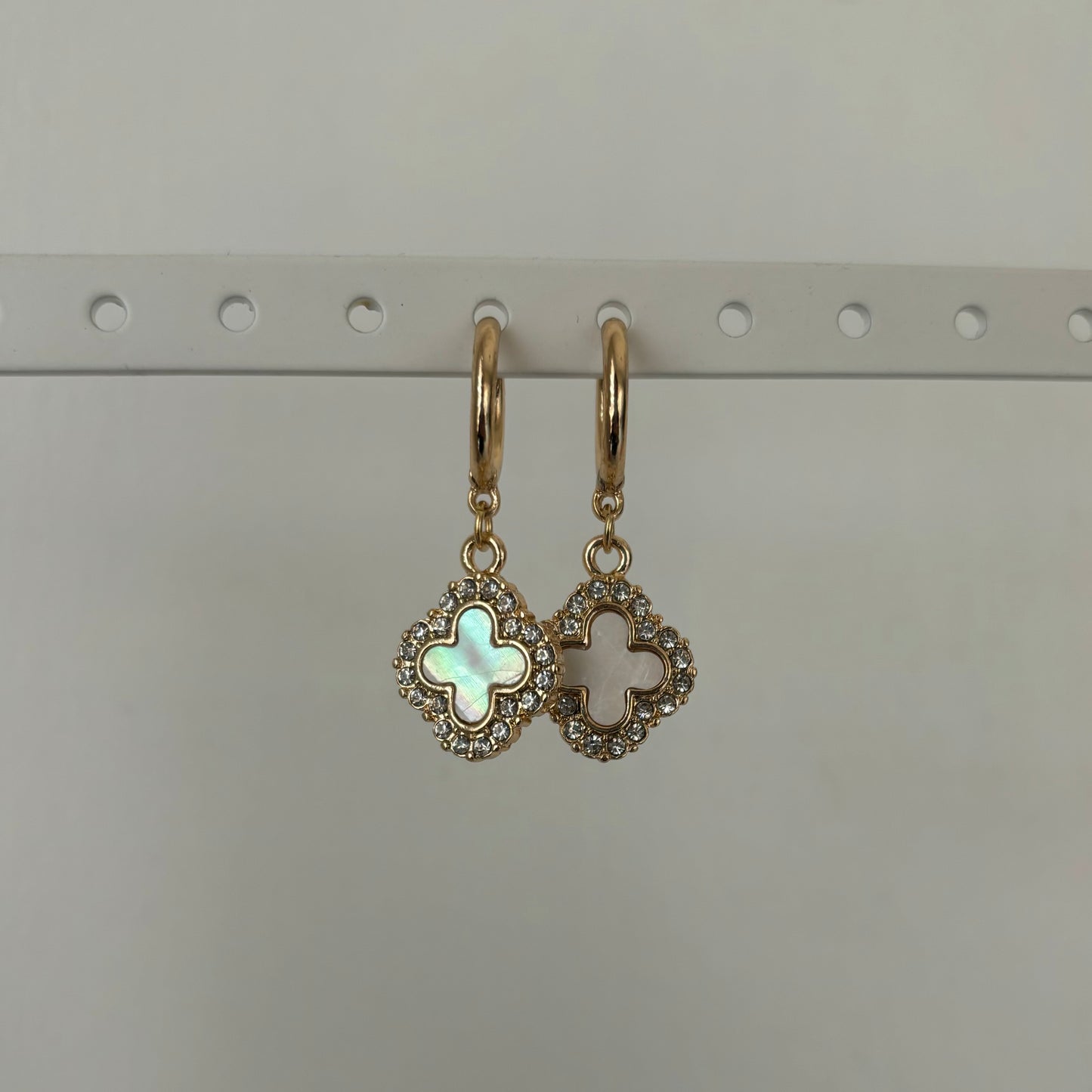 White Clover Earrings