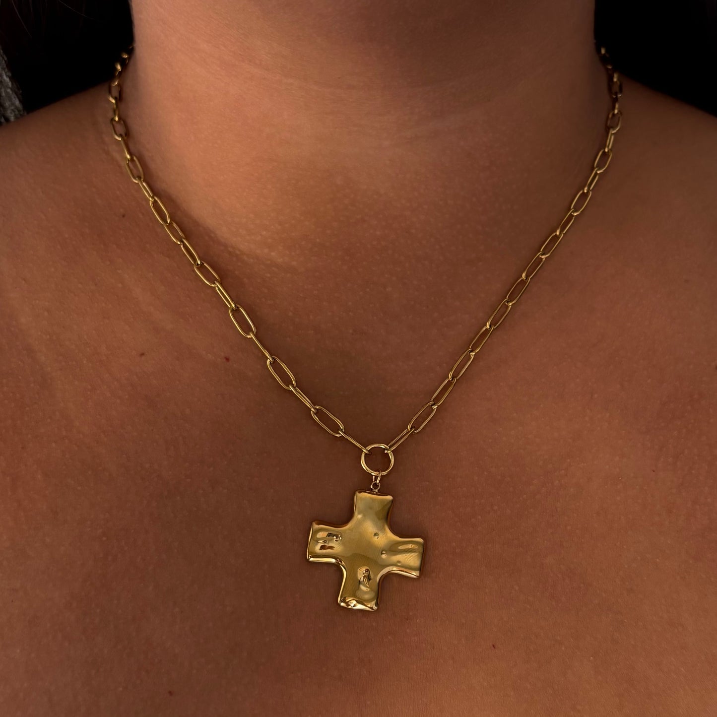 Chunky Cross Necklace