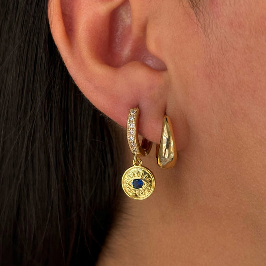 Evil Eye Drop Earrings