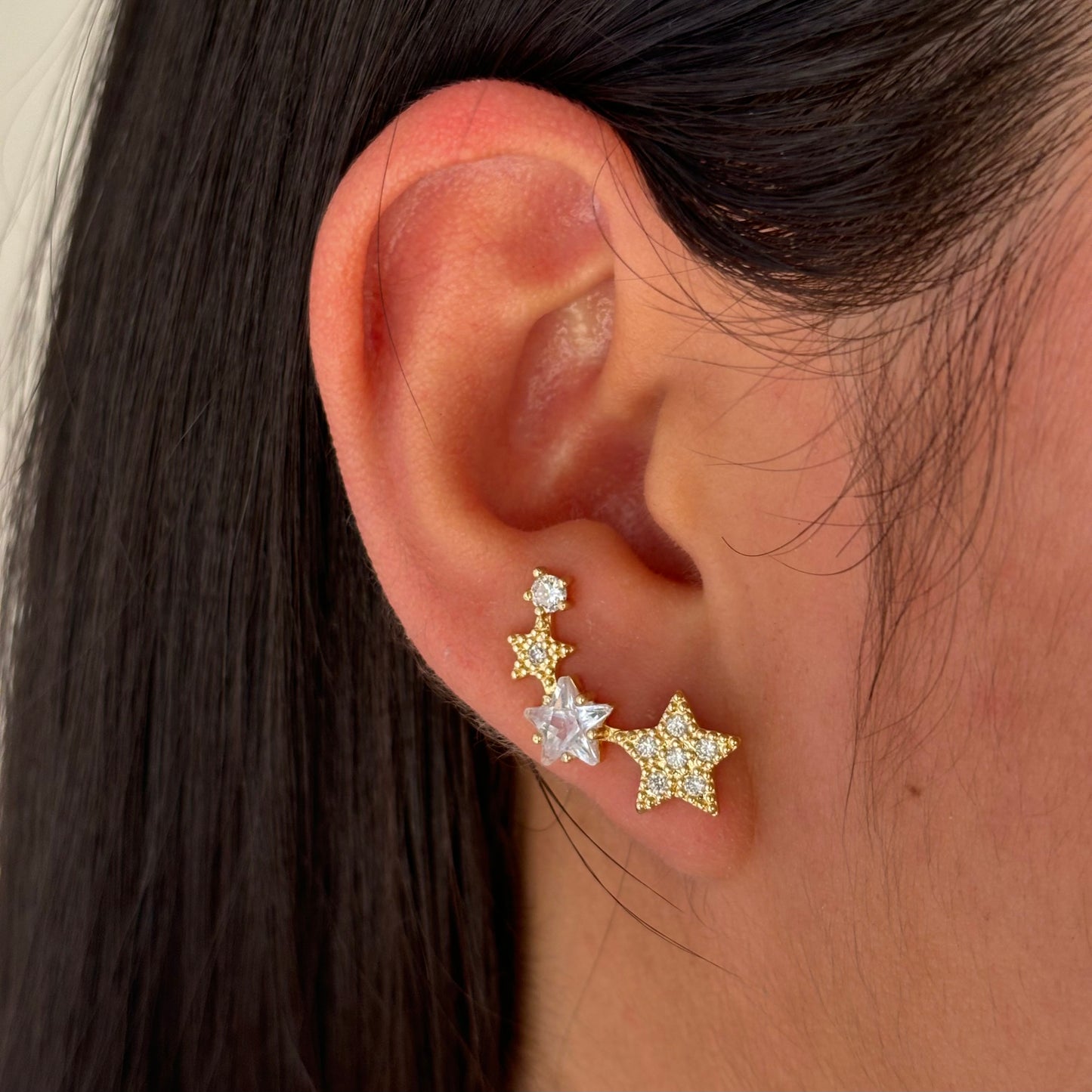 Star Ear Climber Earring