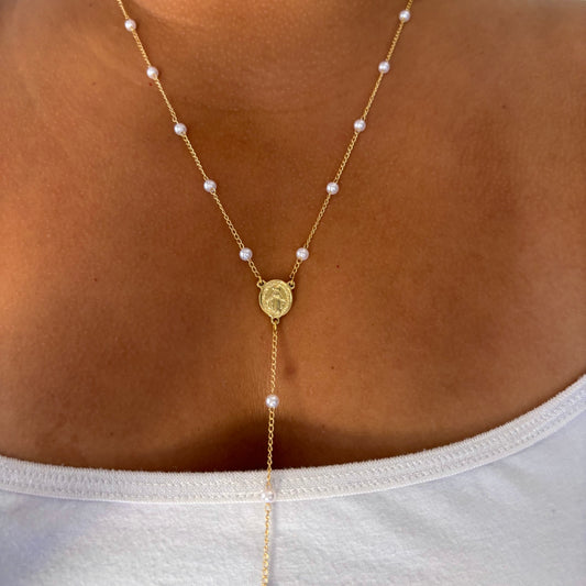 Pearl Beaded Rosary