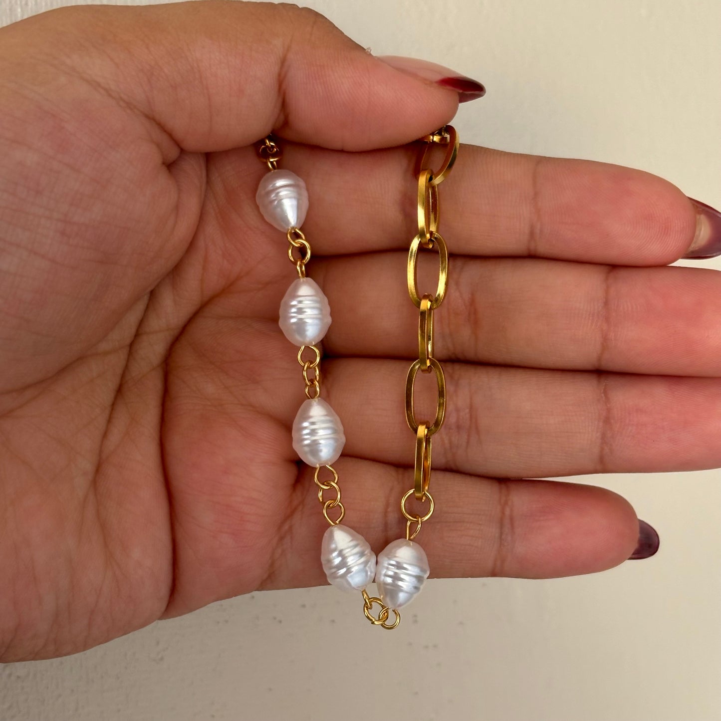 Pearl Chain Bracelet