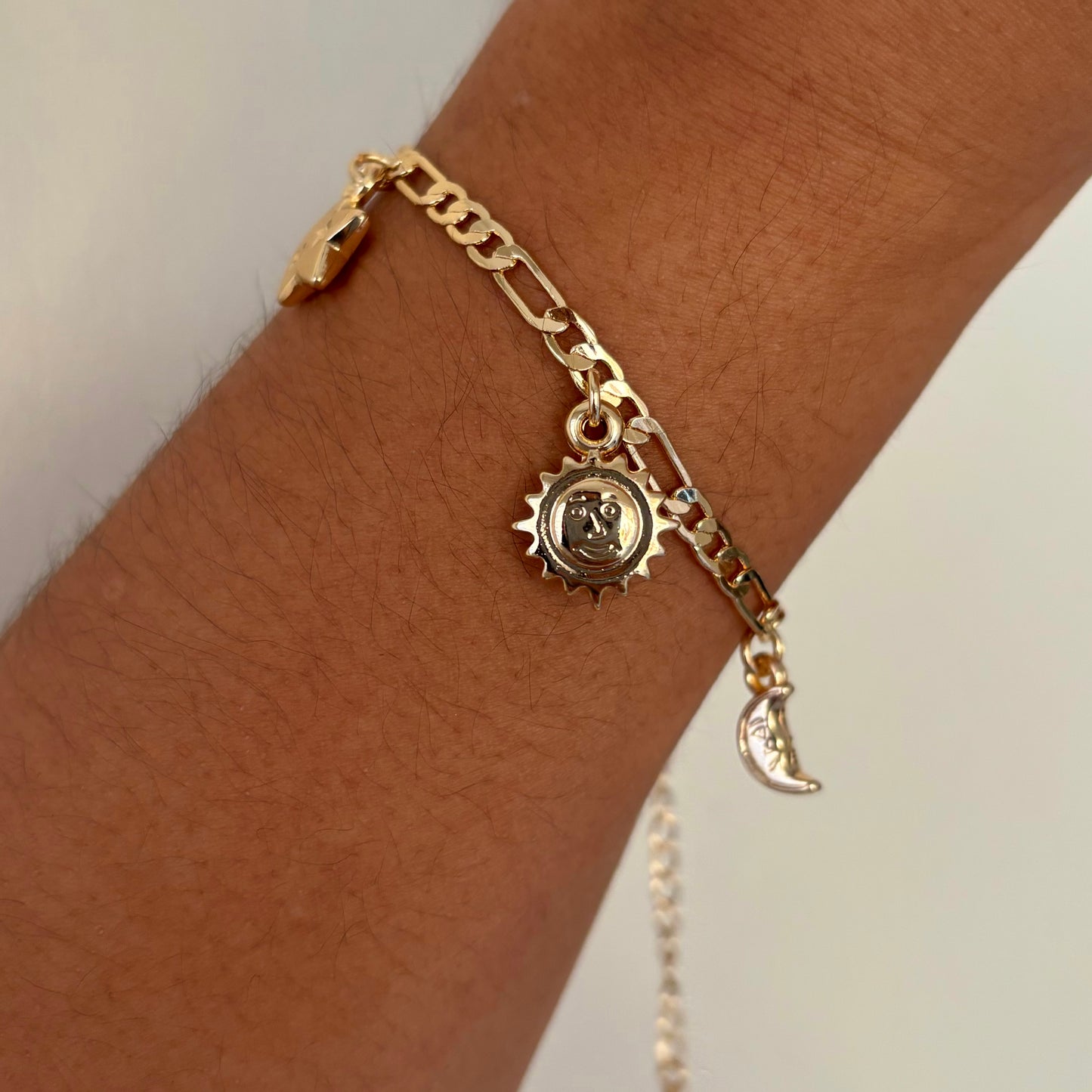 Sun & Moon Charm Bracelet