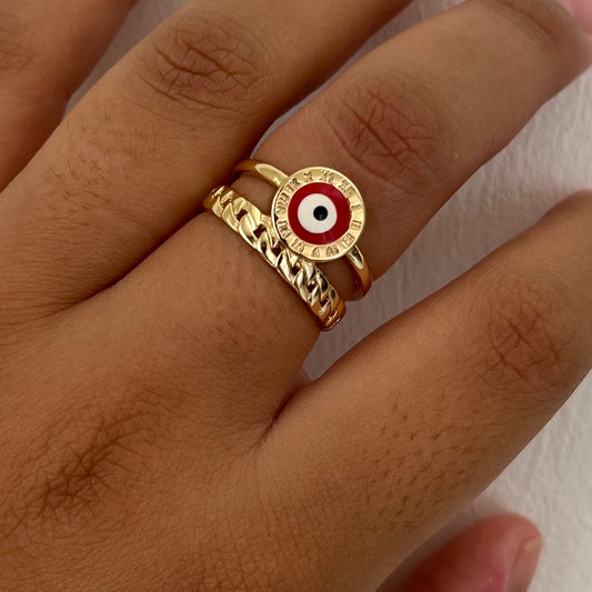 Red Evil Eye Ring