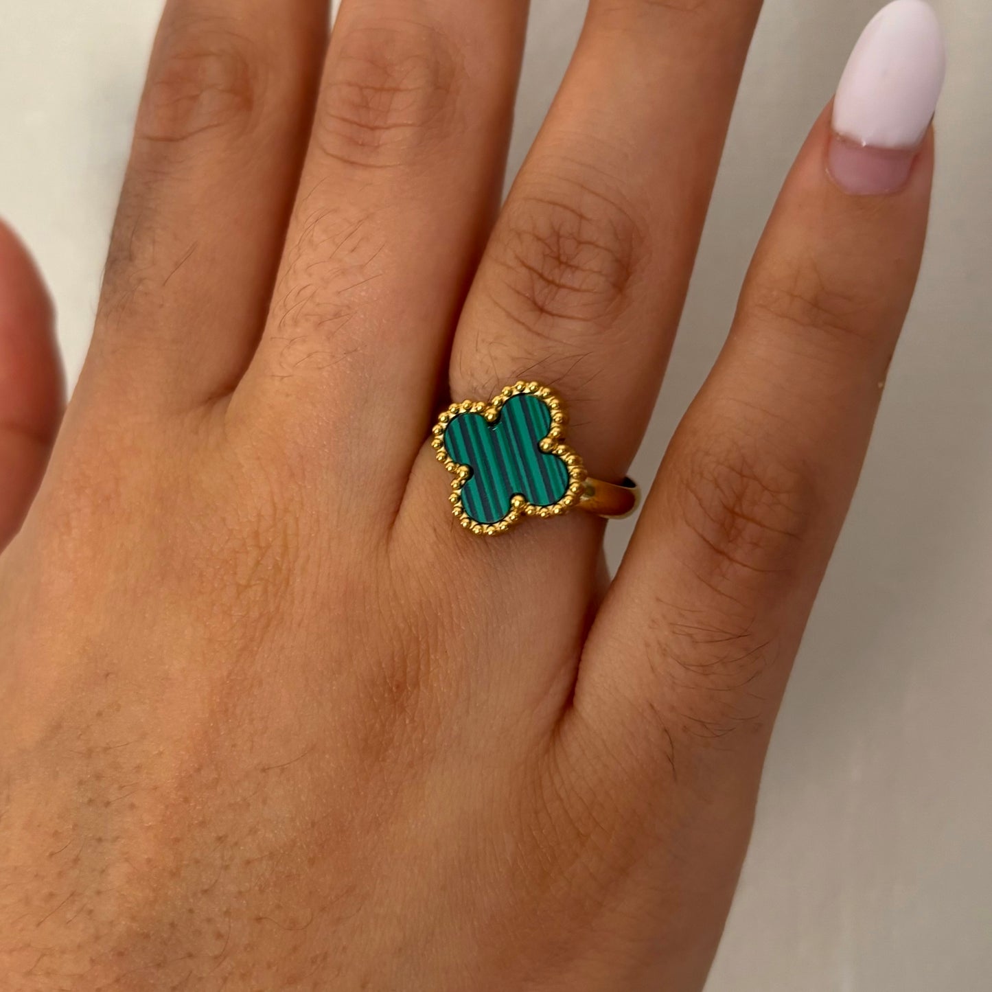 Green Clover Ring