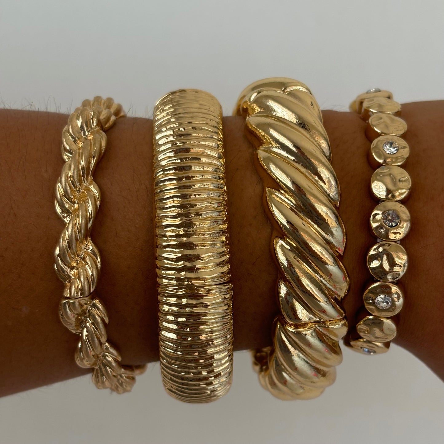 Textured Snake Chain Bracelet