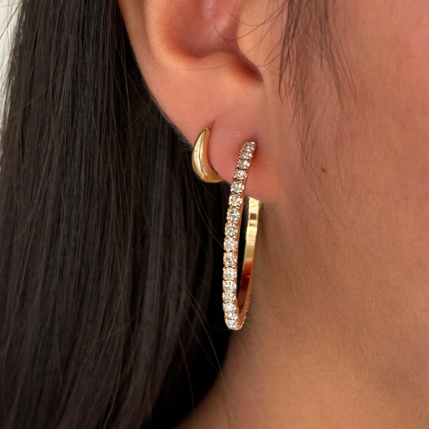 Sparkly Hoop Earrings