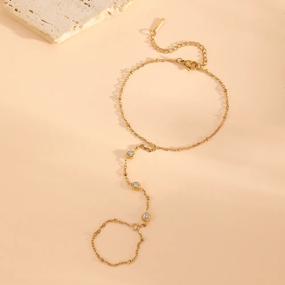 3 Rhinestone Hand Chain