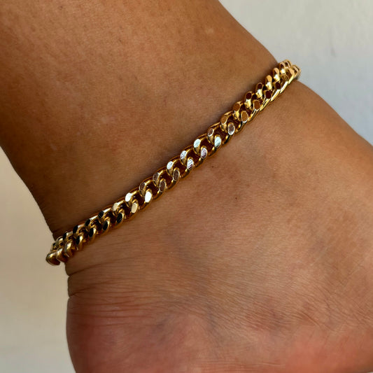 Chunky Cuban Link Anklet