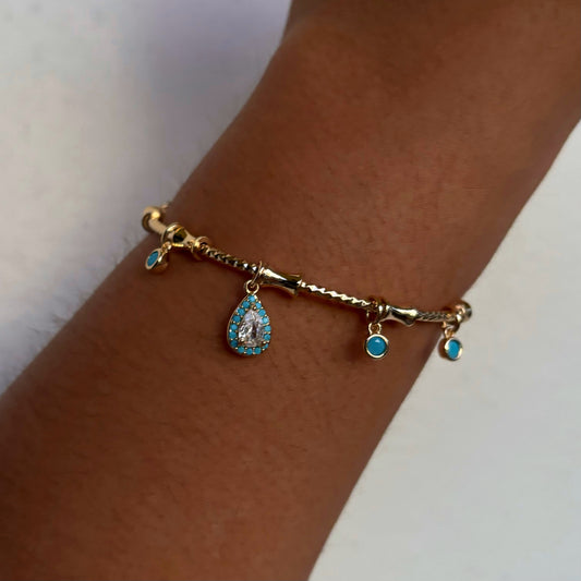 Blue Charm Bracelet