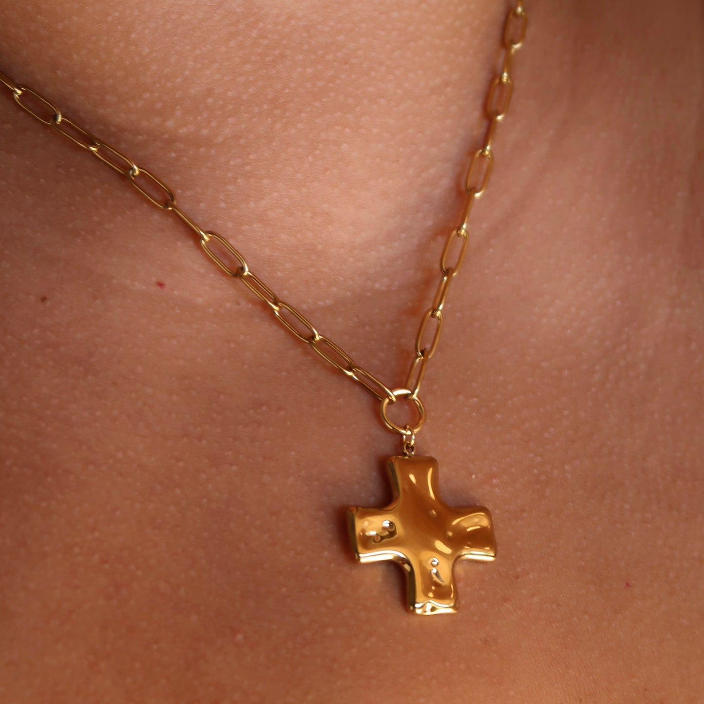 Chunky Cross Necklace