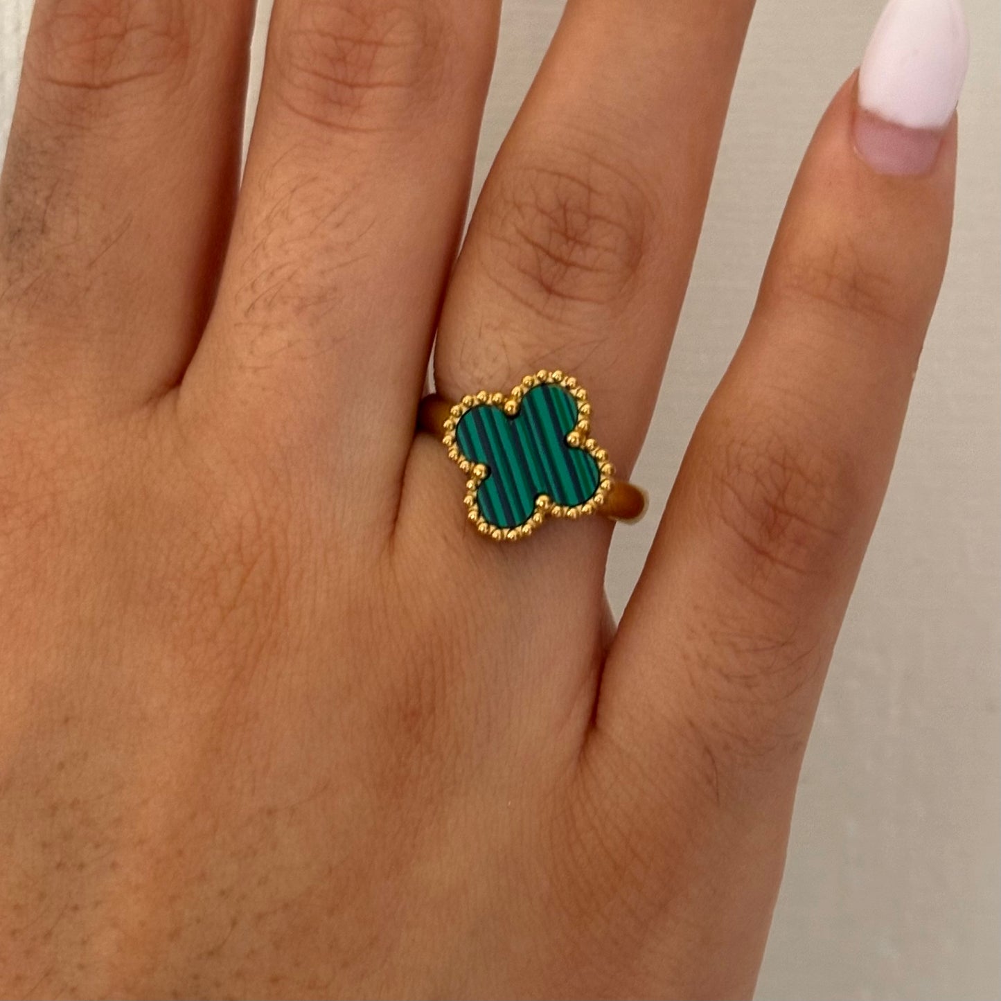 Green Clover Ring